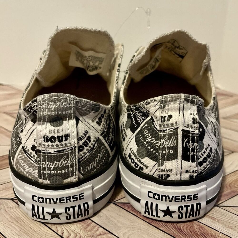 Converse Andy Warhol‎ Sneakers M 4.5 W 6.5 Pop Art Edition Campbell Soup Black - Picture 3 of 9